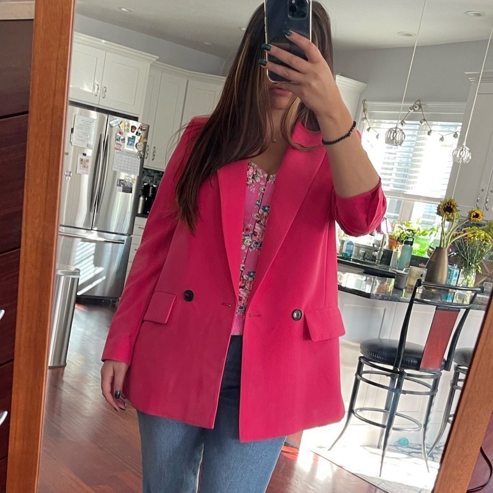Zara Flowy Long Blazer - Picture 9 of 10
